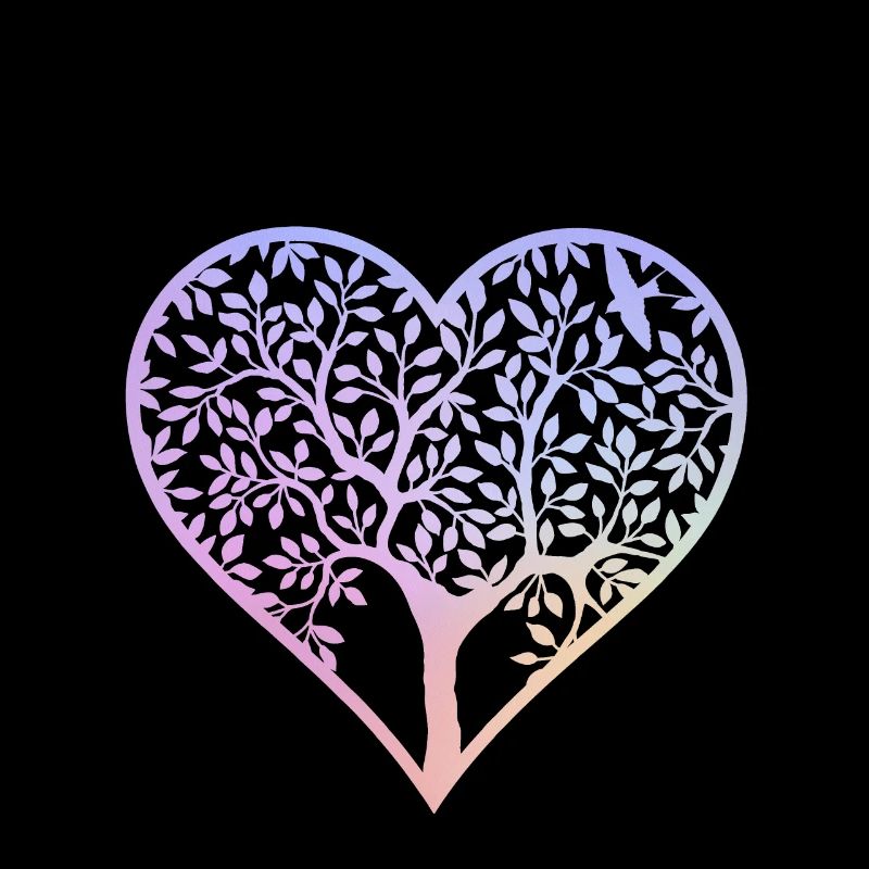 Tree Heart Shape Spring Feelings