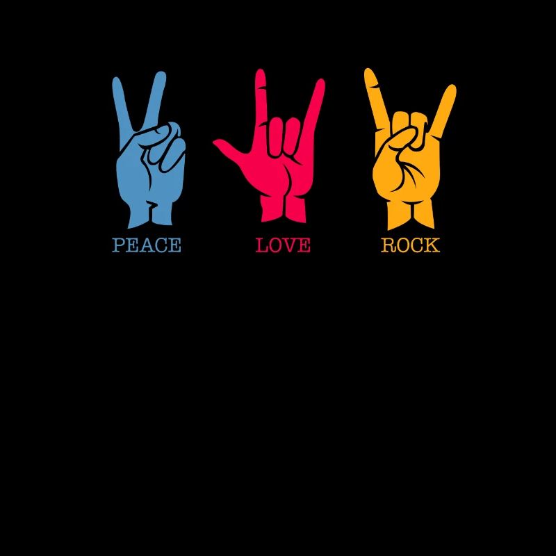 80's Peace Love Rock