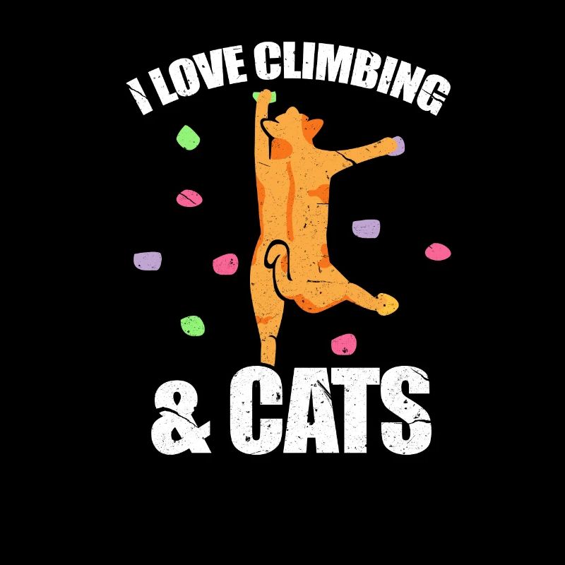 Kletterer Bouldern Bergsteiger Kletter Katze