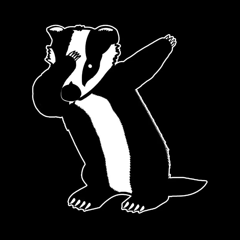Dabbing Honey Badger Feisty Marten Ratel Gift
