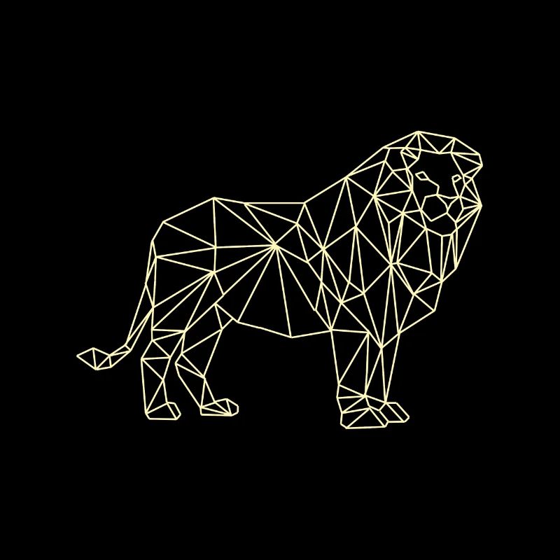 Lion polygon Geometric nature nature