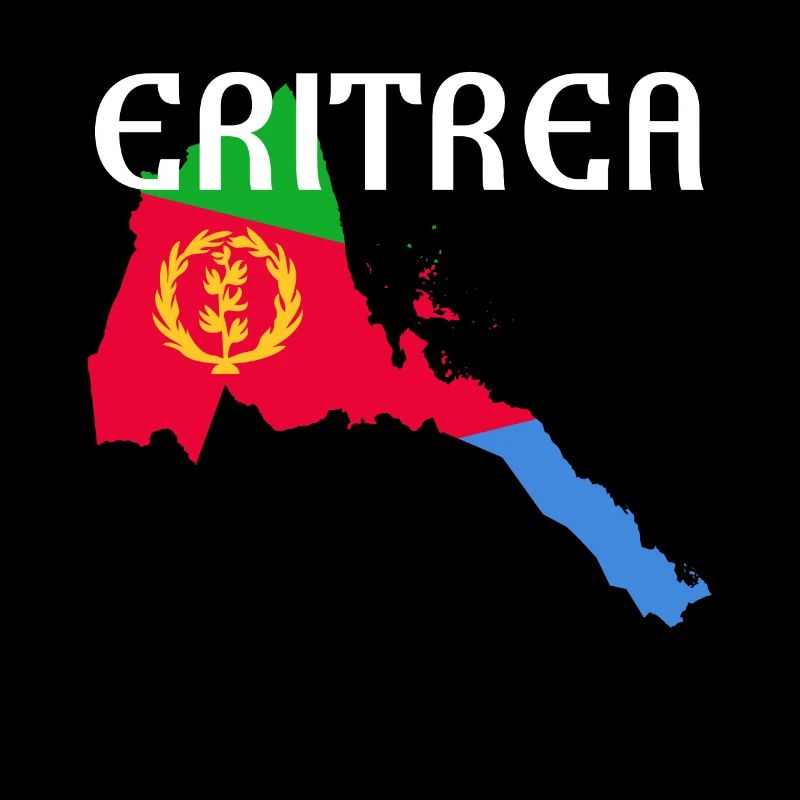 Eritrea Map Habesha Flag Gift Idea
