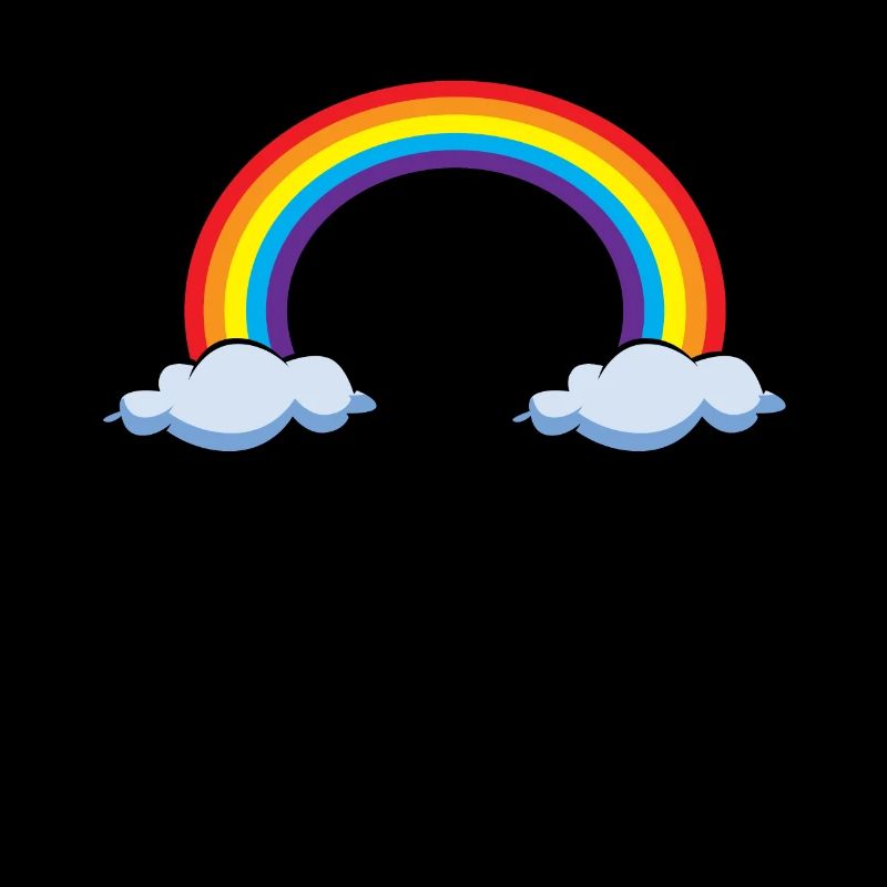 Arc-en-ciel avec nuages | arc en ciel