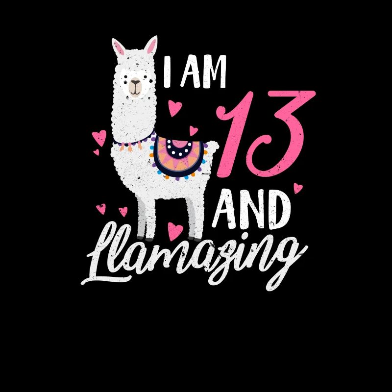 Cadeau d'anniversaire de 13 ans pour un lama de 13 ans