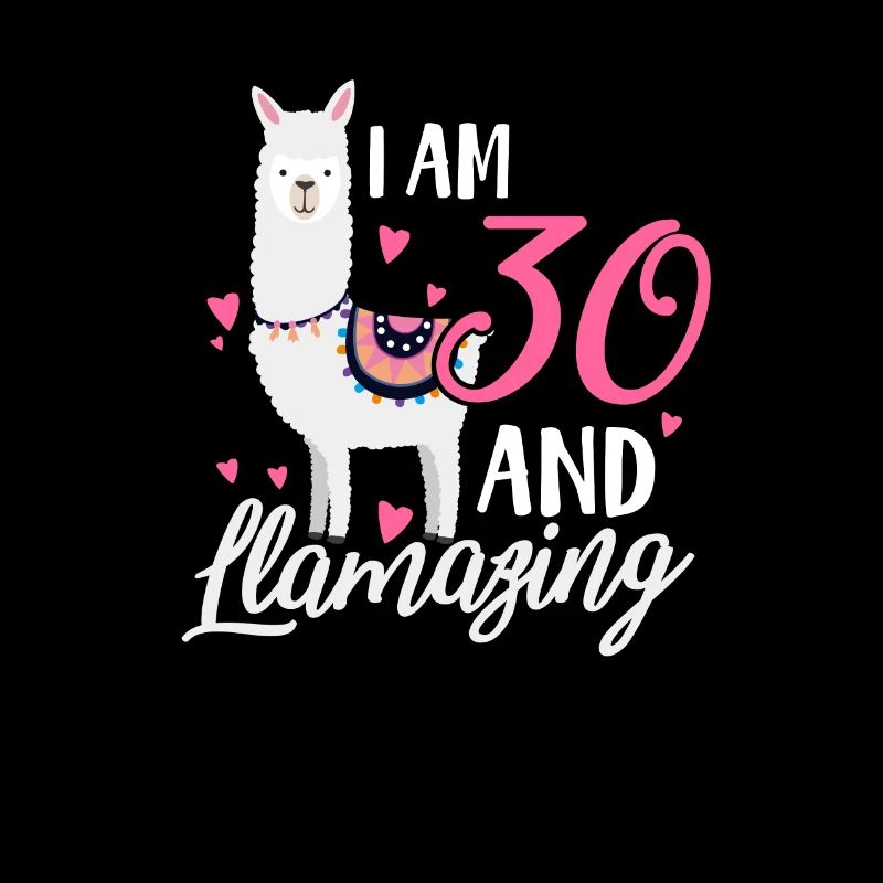 30. Geburtstag 30 Jahre Lama Alpaka Geschenk