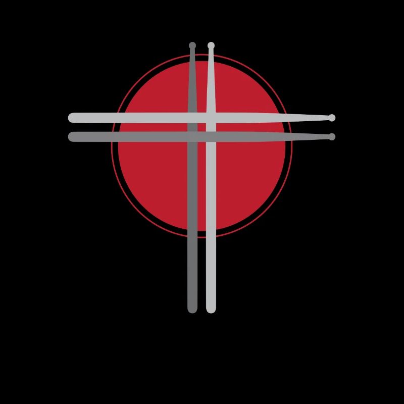Drumsticks Kreuz Drummer Drums