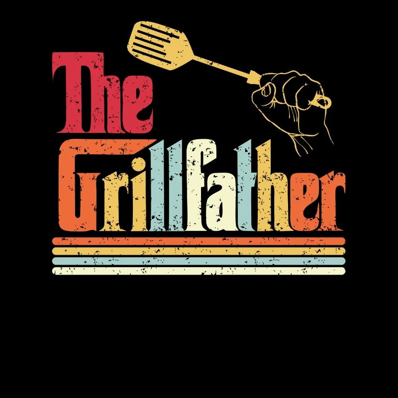 Le Grillfather Funny BBQ Grill Chef Barbecuing Gi