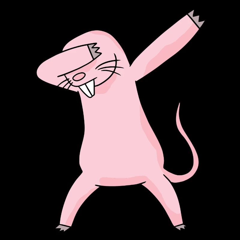Dabbing Nacktmull Ratte Naked Mole Geschenk