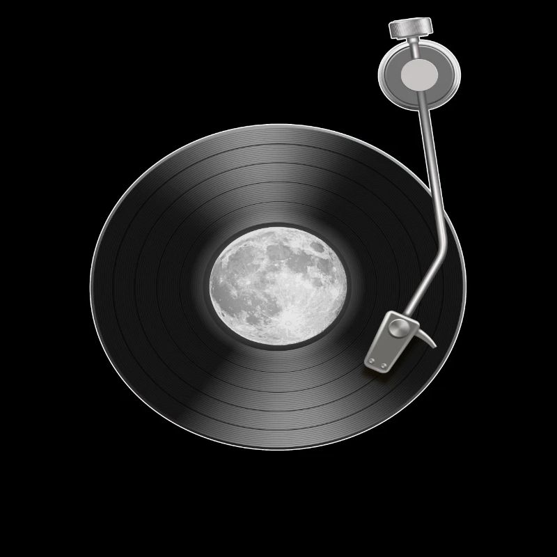 Moon Full Moon Record Space