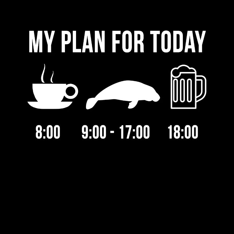 Funny Manatee Cute Animal Zoo Wilderness My Plan For