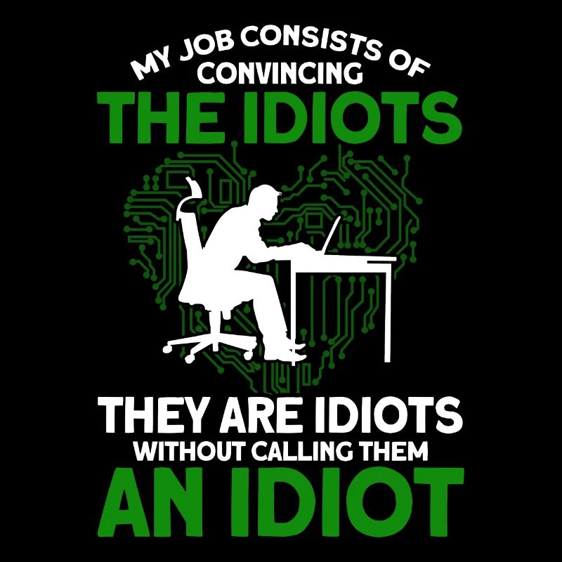 Mon travail consiste à convaincre les idiots
