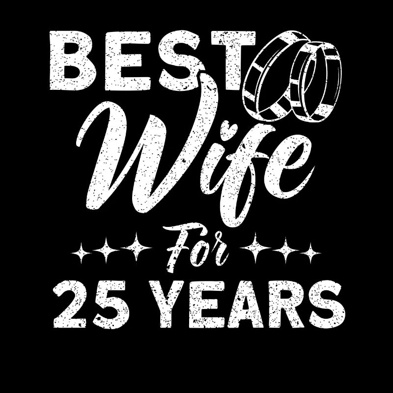 25e anniversaire de mariage Couple Design 25 ans de mariage