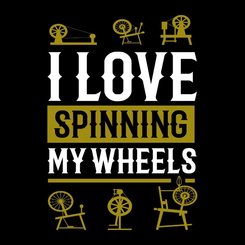 I Love Spinnrad Spinnen