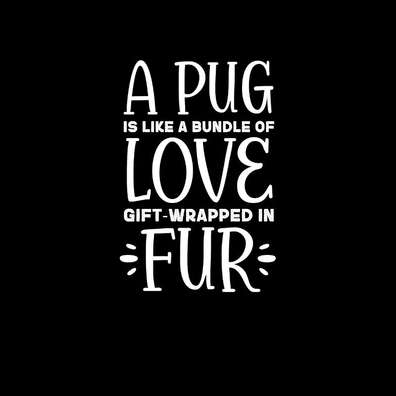 Mops Hund Hundefreund Haustier Möpse Pug Geschenk