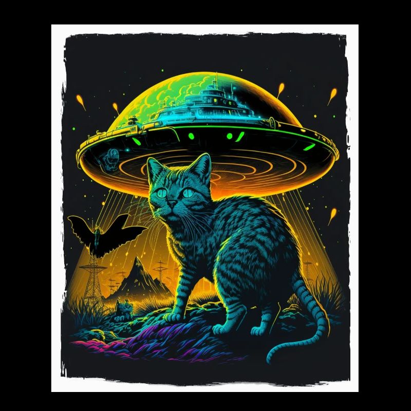 Chaton de chat Space Alien Planet Astronaute