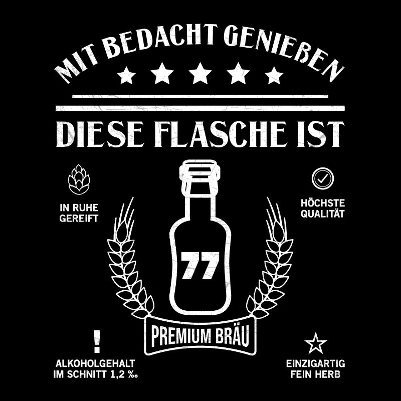 77 Jahre Geburtstag Bier