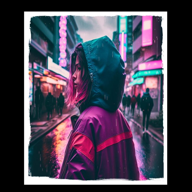 Vaporwave Aestethic Retro Japan Neon Emo Anime