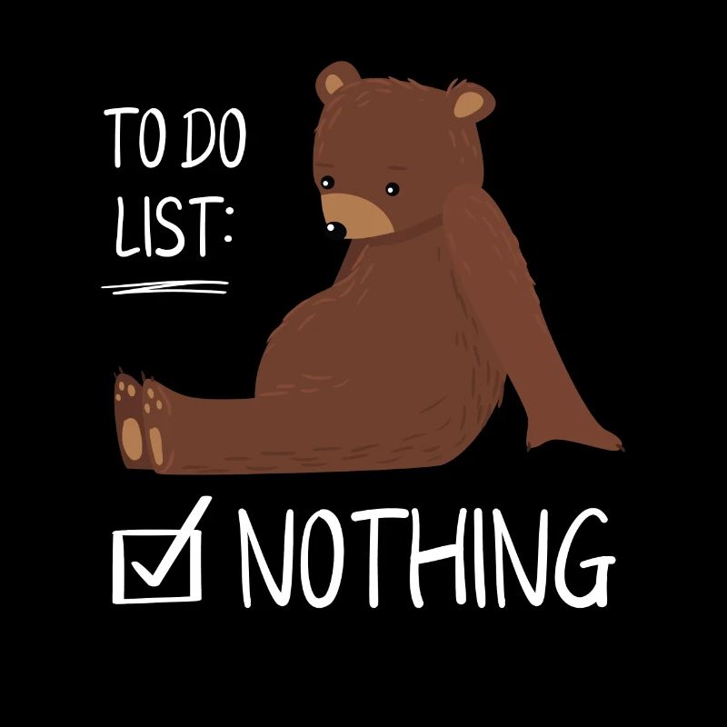 To Do List Nothing Bär Schlafshirt