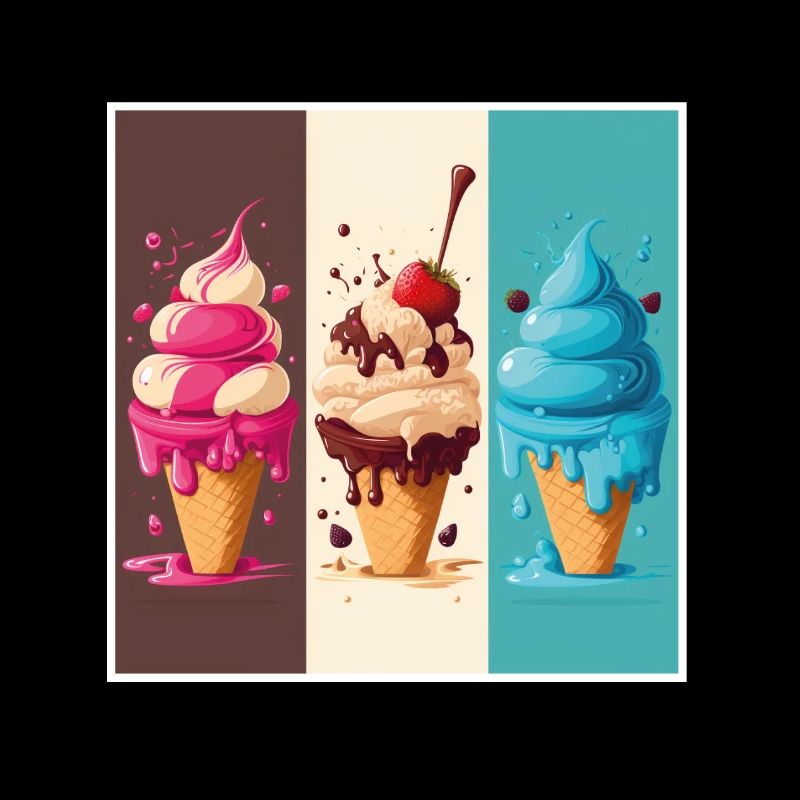 Crème glacée Crème glacée molle Je suis ici pour la crème glacée