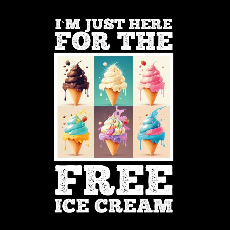 Eis Eiscreme Soft Eis Ich bin wegen dem Eis hier