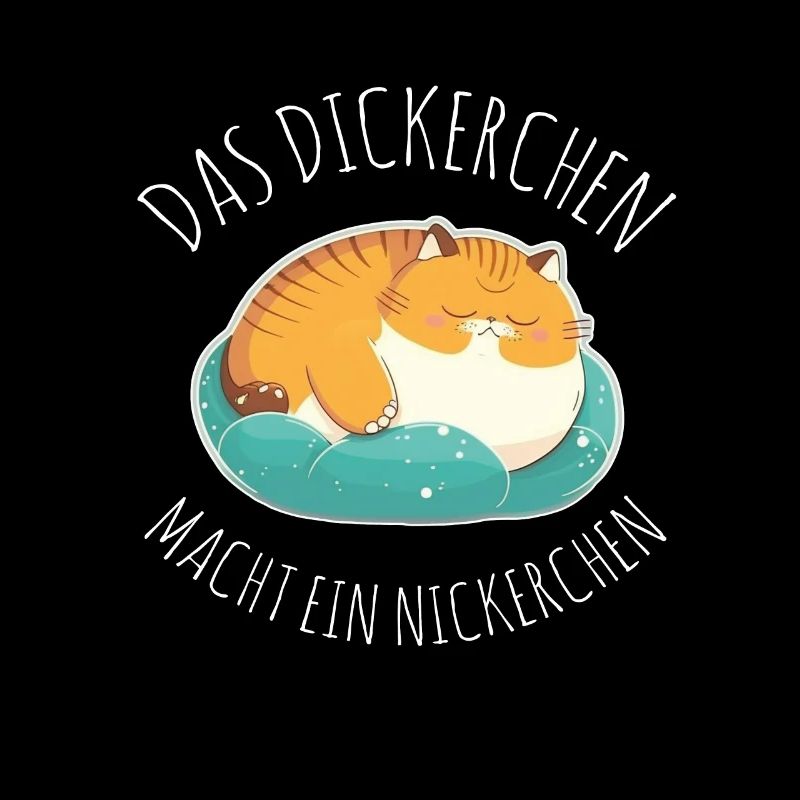 Das Dickerchen macht ein Nickerchen Katze Schlafen
