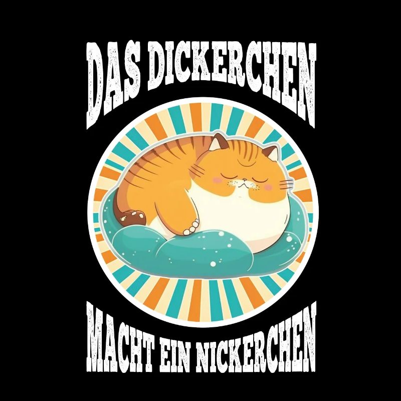 Das Dickerchen macht ein Nickerchen Katze Schlafen