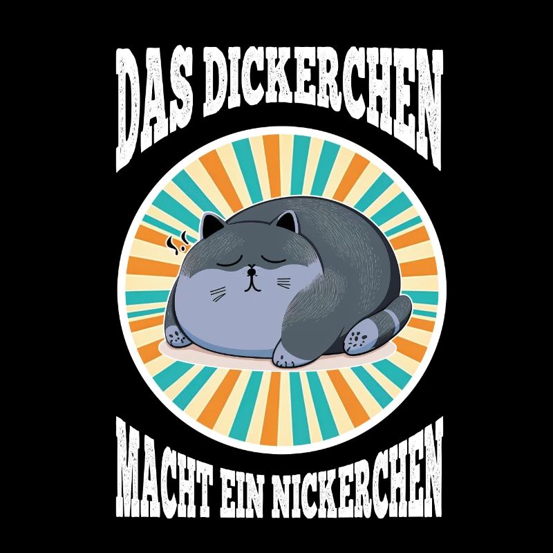 Das Dickerchen macht ein Nickerchen Katze Schlafen