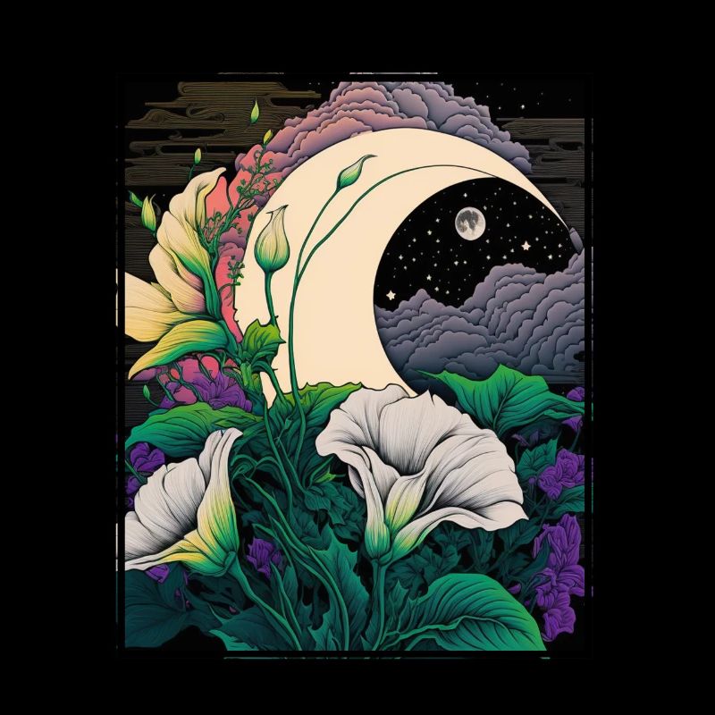 Fleur de lune Fleur de lune Vaporwave japonaise