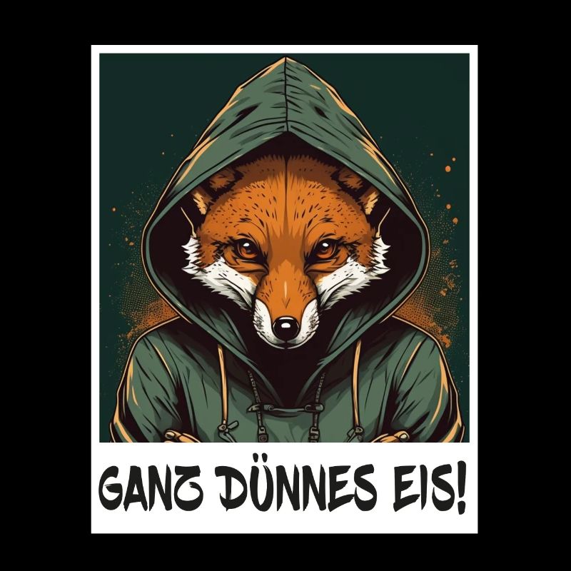 Ganz Dünnes Eis Fuchs Büro Kollege Sarkasmus
