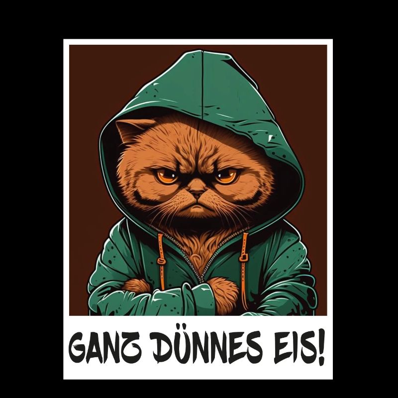 Ganz Dünnes Eis Katze Kätzchen Kollege Sarkasmus