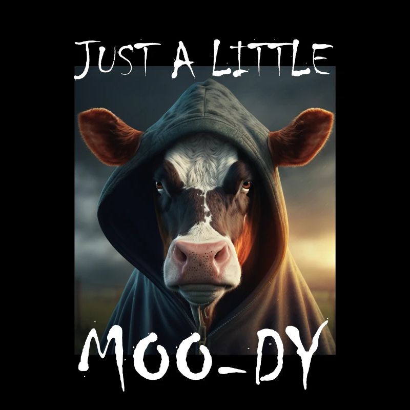 A little Moody Kuh Rind Morgenmuffel Bauer Schlaf