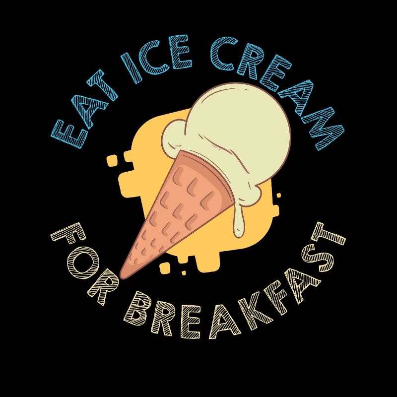 Ice Cream For Breakfast Eiscreme Eis