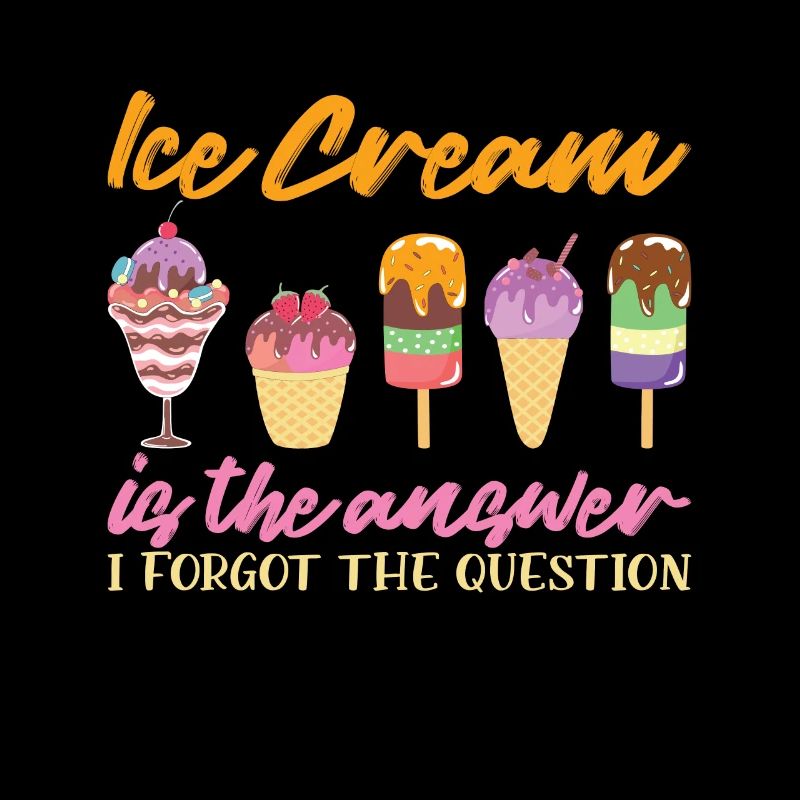 La crème glacée est la réponse Eiscreme Eis