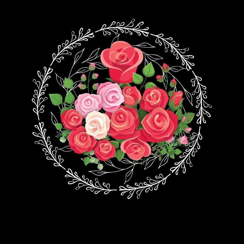 Roses Couronne Fleuriste Fleurs Roses