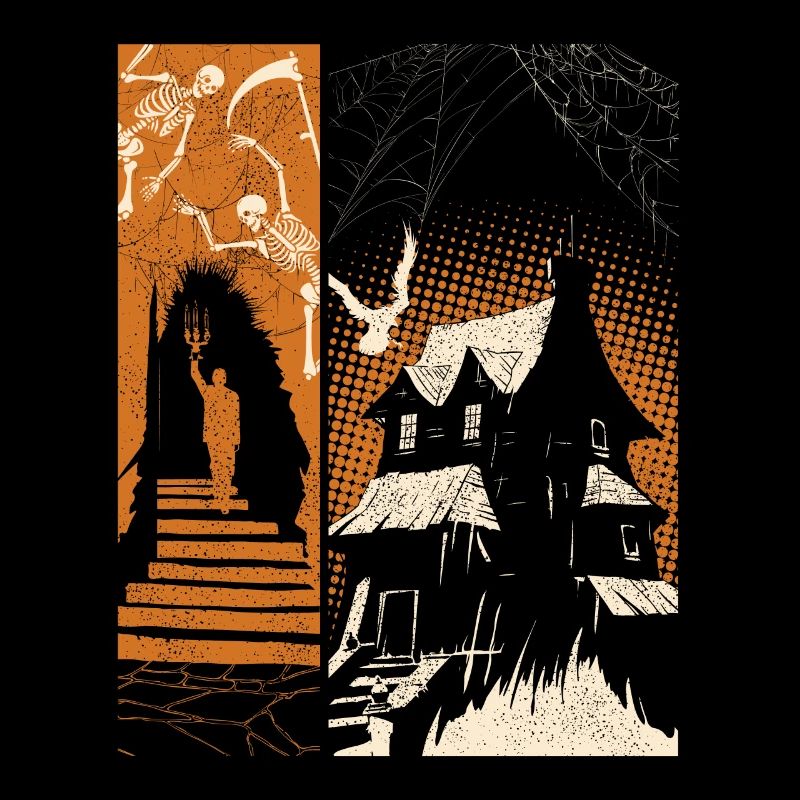 Ghosthouse Halloween Costume Skeleton