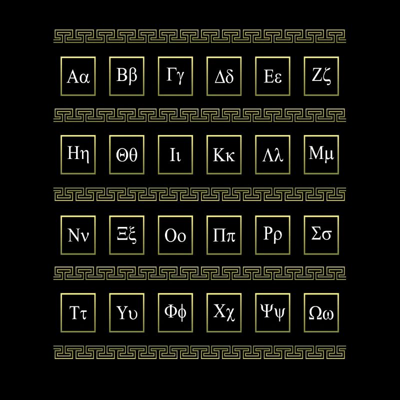 Alphabet grec Grèce