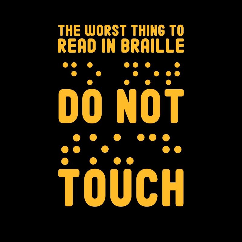 Braille Blindenschrift Blind Geschenk