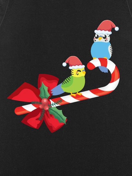 Cute Budgie Christmas Bird