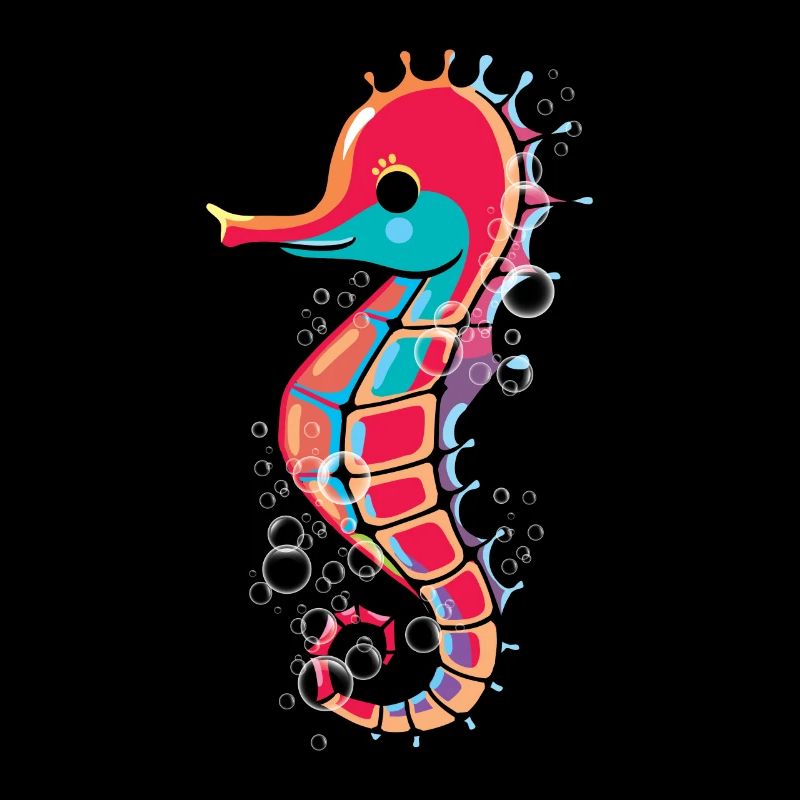 Cute Seahorse Ocean Underwater
