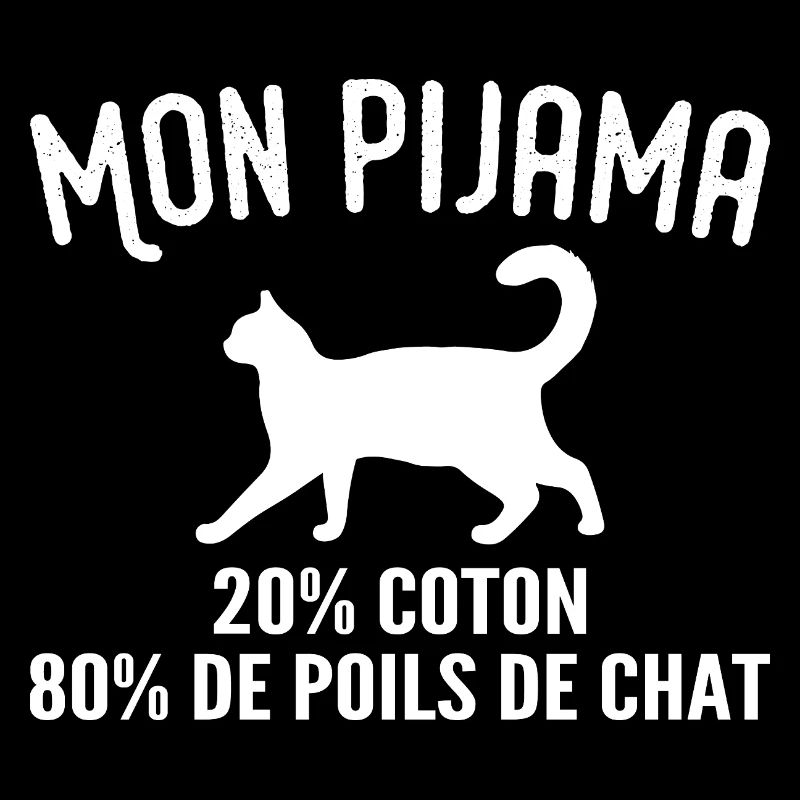 Pyjama De Poils De Chat Humour