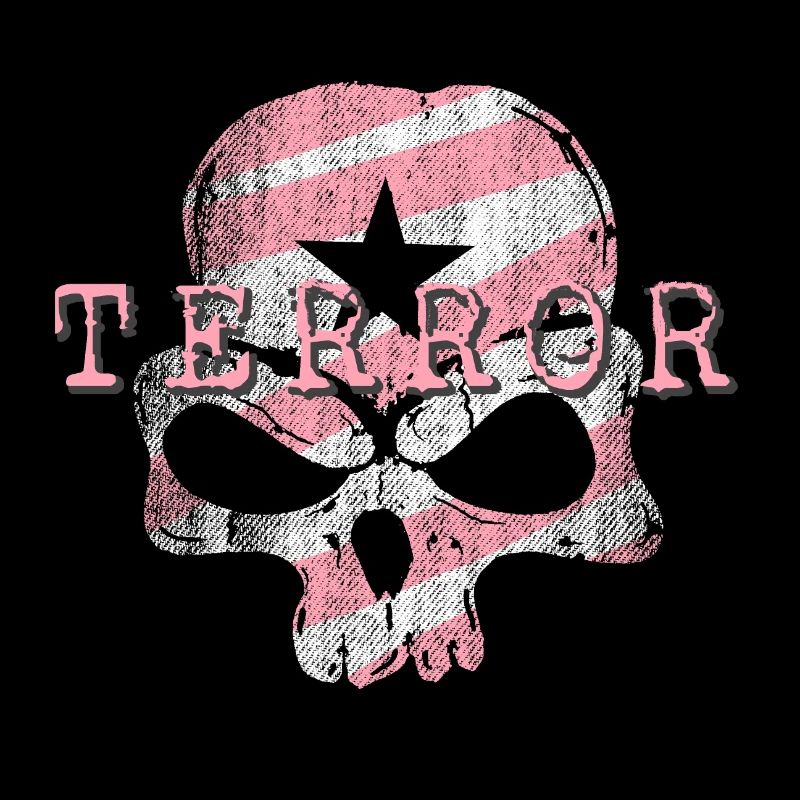 pink pink purple skull terror