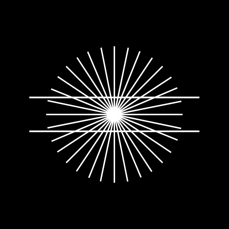 Illusion d'optique Cadeau égal long parallèle