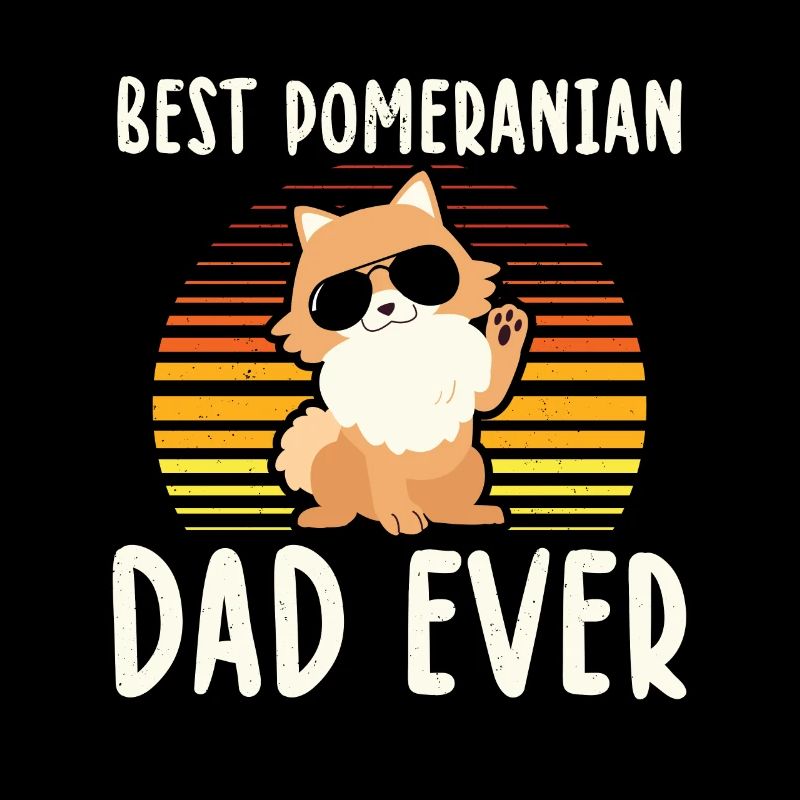 Zwergspitz Pomeranian Dad Hundebesitzer Geschenk
