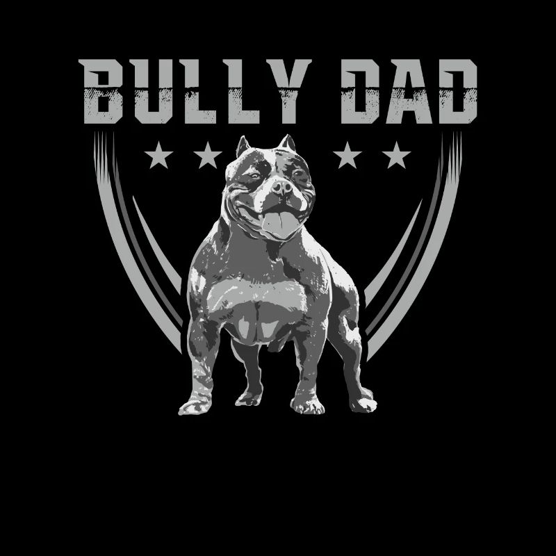Bully Dad American Bully Hundebesitzer Geschenk