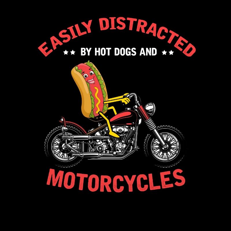 Hot Dog Motorrad Motorradfahrer Biker Geschenk