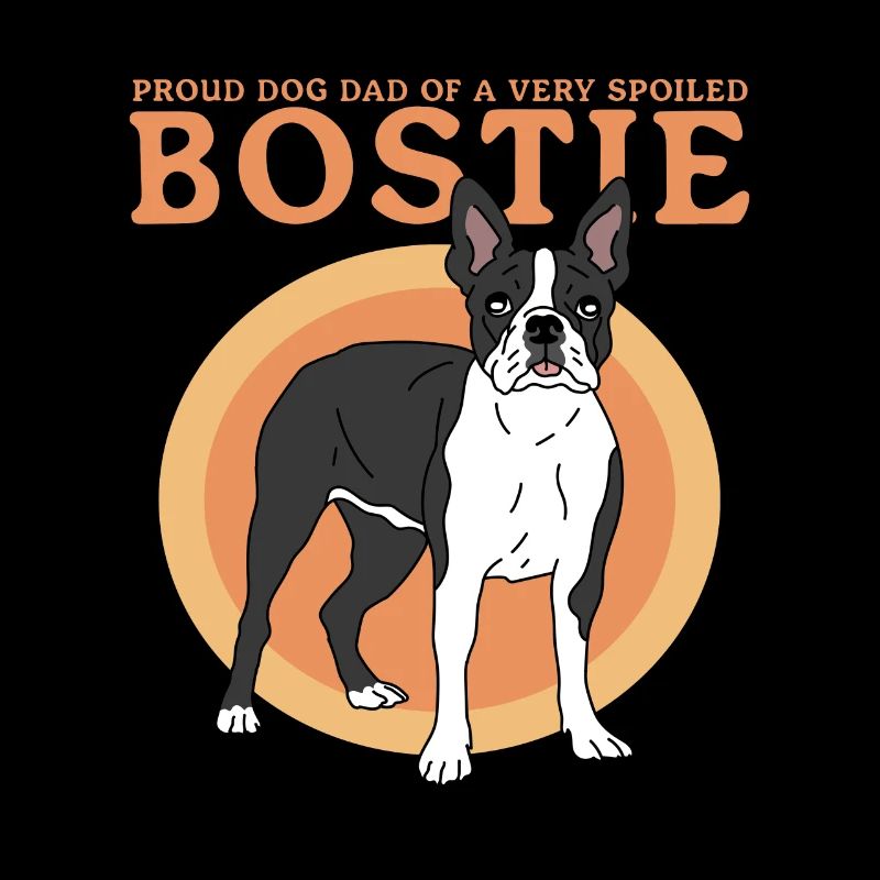Boston Terrier Dad Hunde Hundebesitzer Geschenk