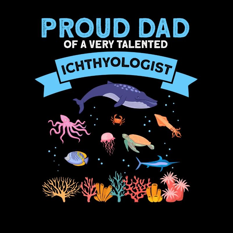 Fier Papa Ichtyologiste Biologiste marin Océan Mer