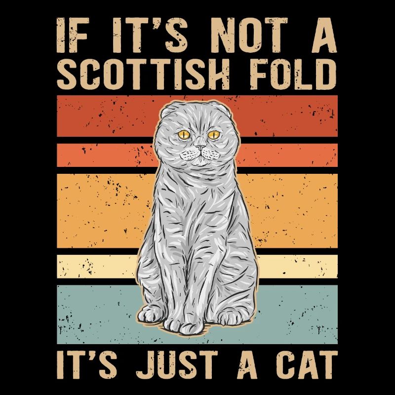 | écossaise pour chat à oreille pliante Cadeau Scottish Fold