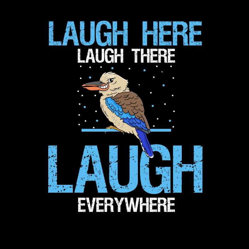 Kookaburra Design und Kookaburra Spruch