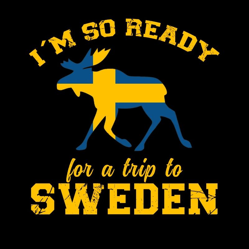 La Suède dit drapeau du wapiti nostalgique